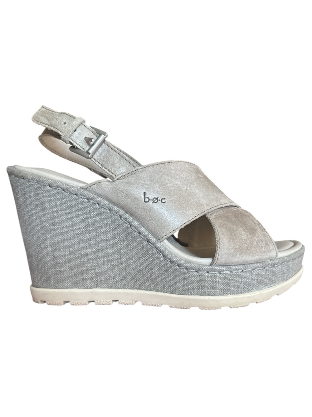 b.o.c. Taupe Wedge Sandals for Women